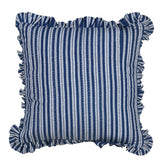 Stripe kantha frill cushion